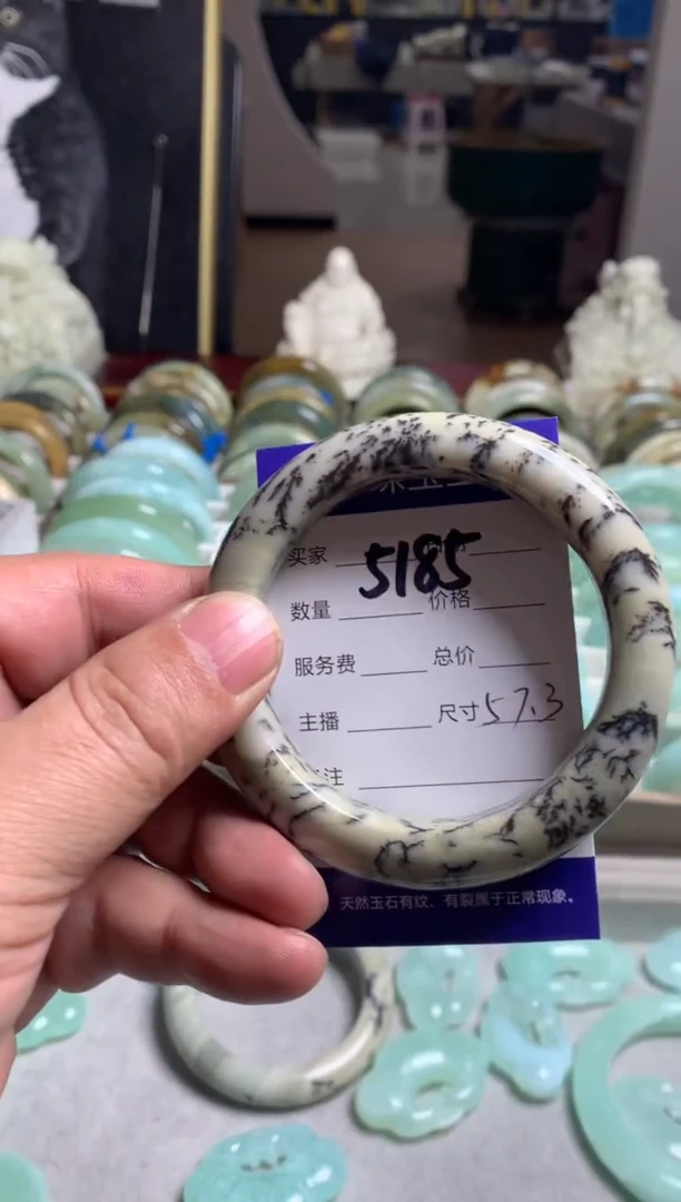 【闪购商品】透闪石质玉手镯未镶嵌5185