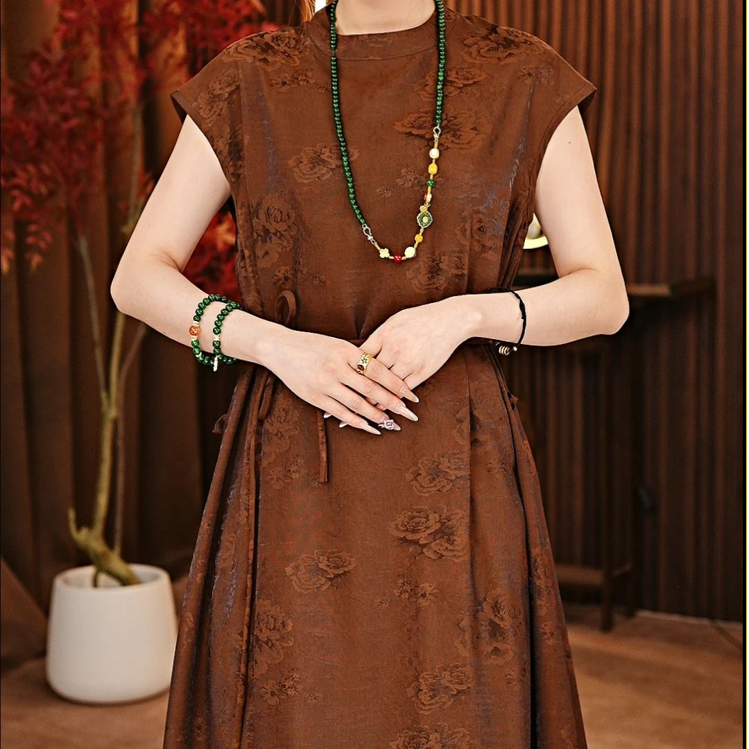 【沉香】新中式双面双穿连衣裙·原创奢定