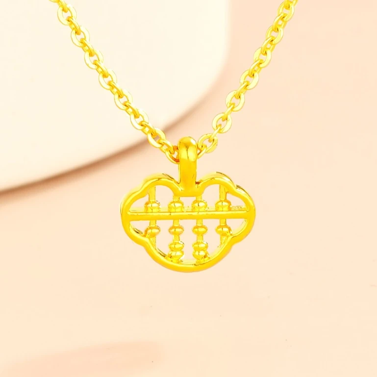 【木木专享】足金999饰品 如意算盘（赠合金链） BP 5110