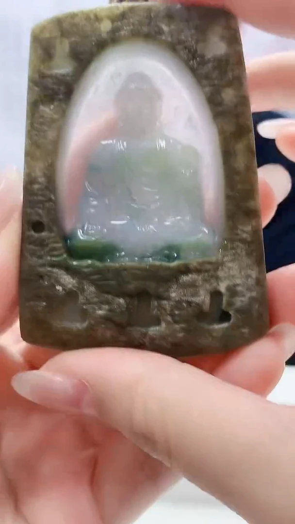 定制翡翠未镶嵌4898lr-毛货挂件59