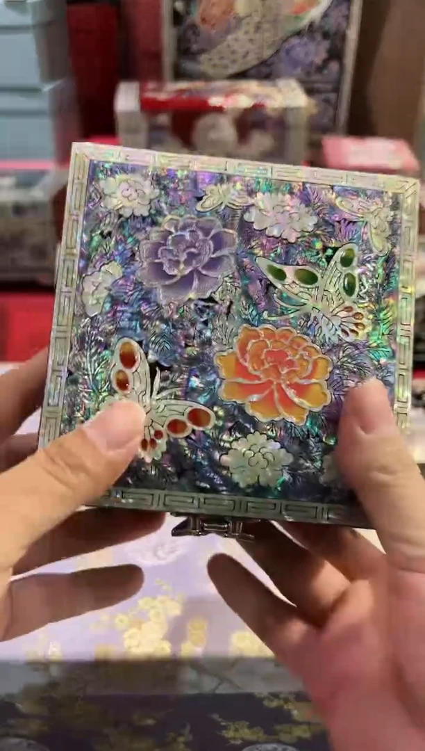 棉****糖手工微瑕 · 全贝底 · 弘贝雅螺钿漆器