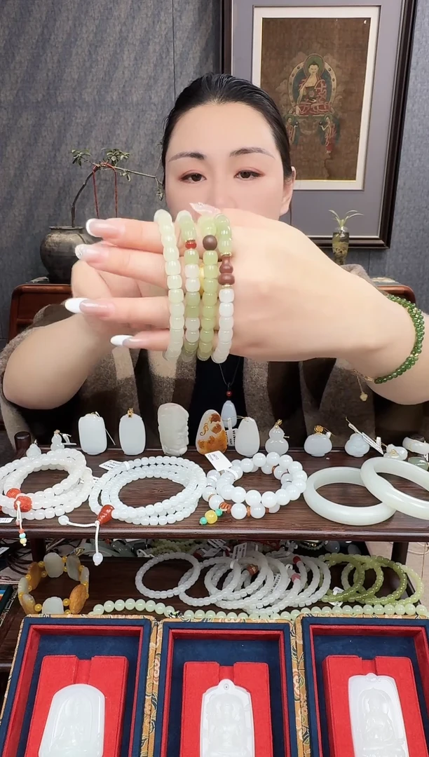 未镶嵌手链和田玉和田玉晴水手串