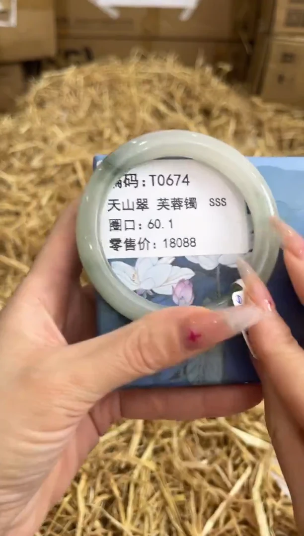 未镶嵌手镯石英质玉T0674