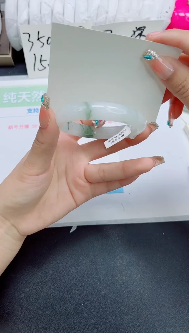 石英质玉手镯未镶嵌b284-圈口59