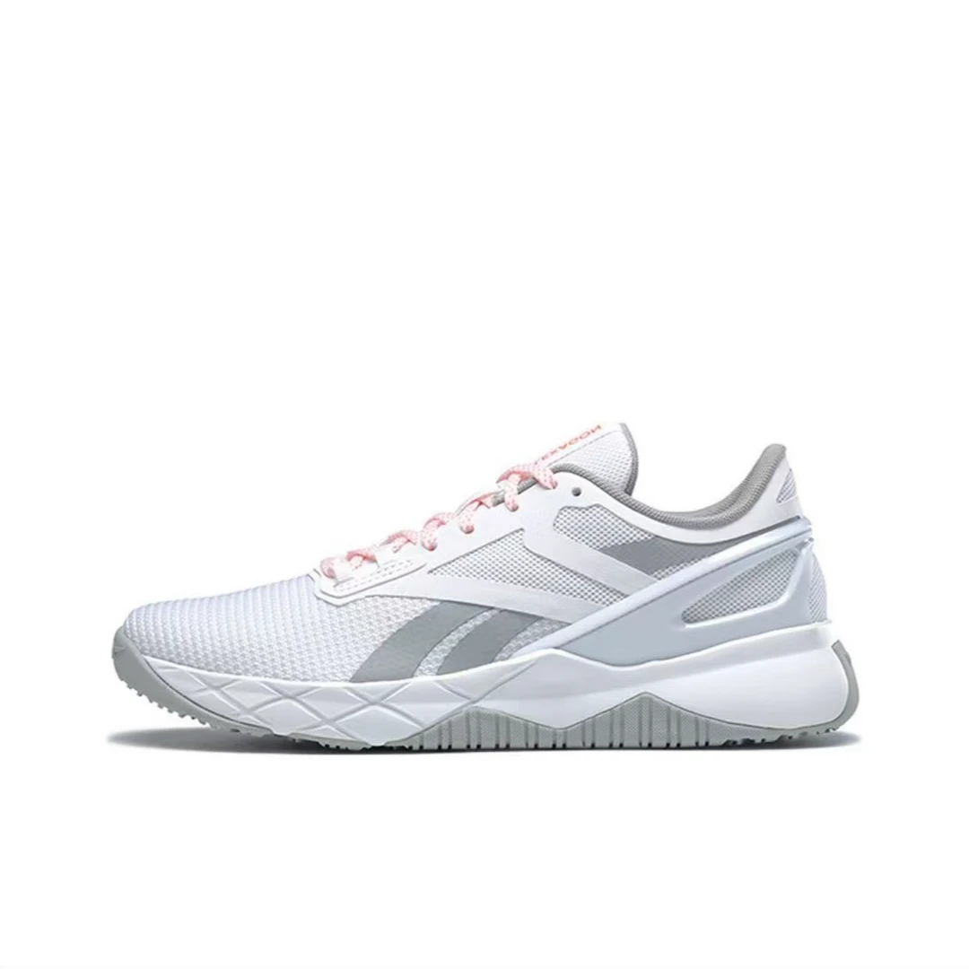 Reebok G58950  Nanoflex TR 舒适防滑耐磨透气休闲跑步鞋灰白橙