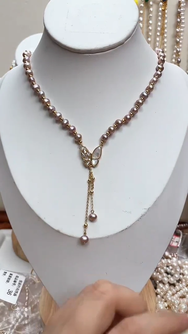 【闪购商品】淡水珍珠颈饰合金珍珠项链