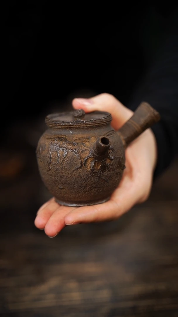 风**痕全手工制作 南蛮侧把壶110CC