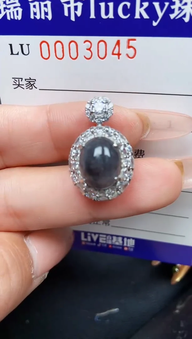 【闪购商品】翡翠颈饰银S925镶嵌3045