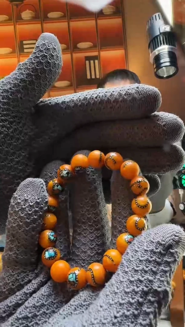 蜜蜡颈饰未镶嵌2063天然蜜蜡珠宝奇石全都保真