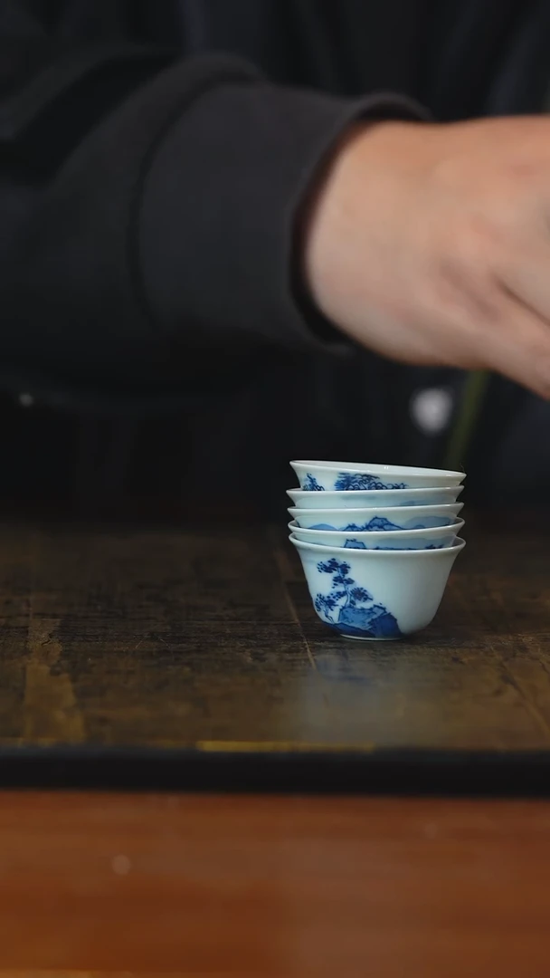 ?**?弥云斋新品山水五客杯