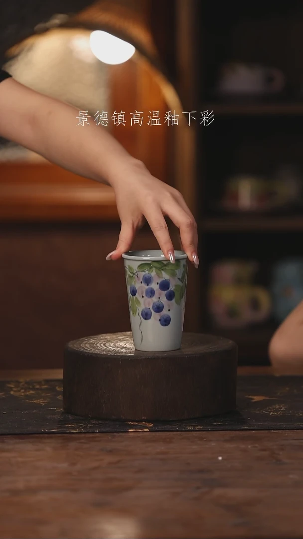 陶瓷景德镇高温釉下手绘陶瓷204