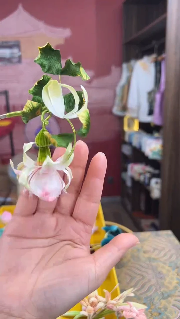 【闪购商品】刺绣非遗绒花（发饰）