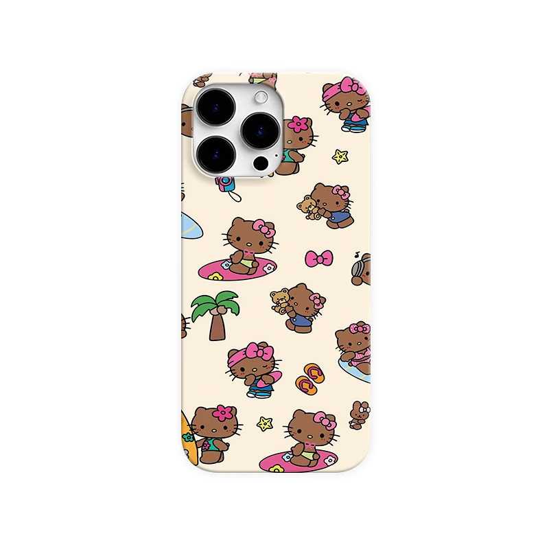 黑皮度假kt~手机壳适用于苹果14promax可爱16plus13/15卡通12xr11