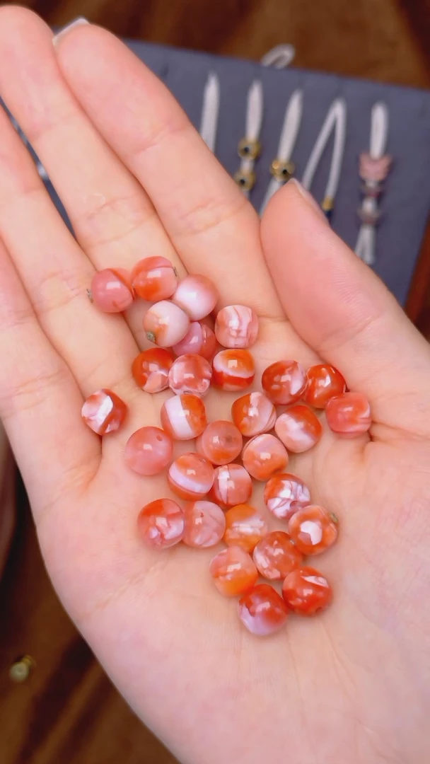 南红玛瑙配饰未镶嵌南红妖花（多样性发其一）