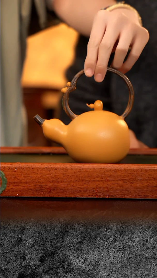 紫砂 宜兴紫砂  ZY 提梁葫芦