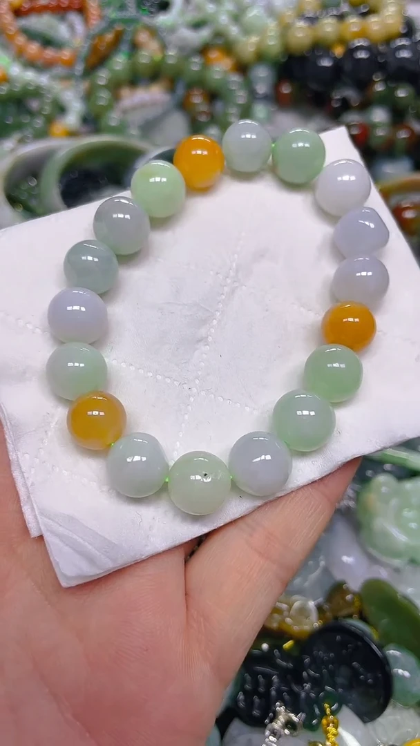 颈饰未镶嵌翡翠10mm/ T /翡翠A货，一件也是批发价