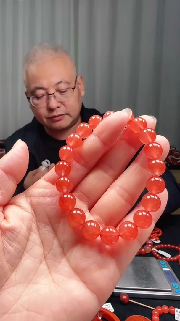 未镶嵌多样性发一件南红玛瑙10mm保山圆珠冰红单圈