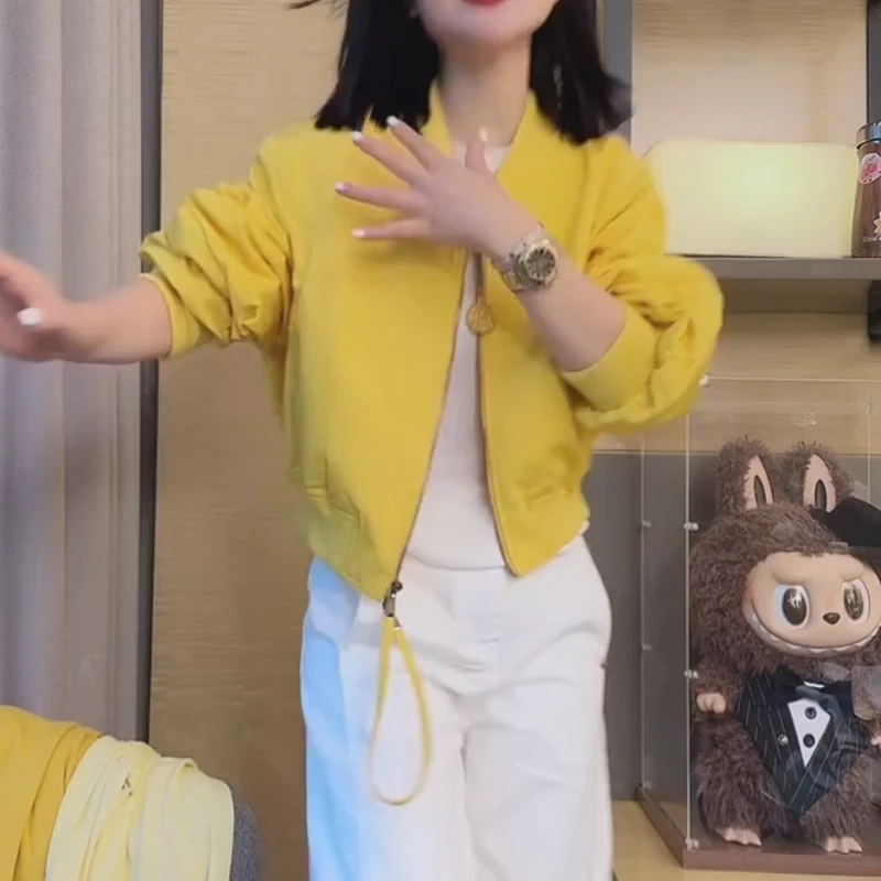 2025春夏新款圆领短棒球服外套休闲外套拉链外套LK2501311