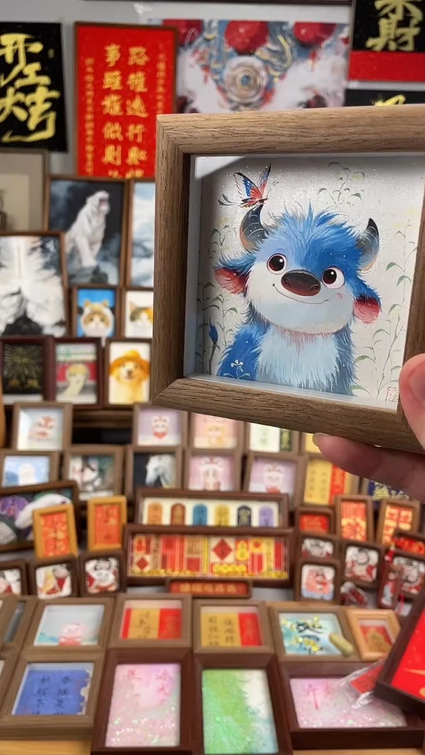 国画纯手绘书法绘画作品