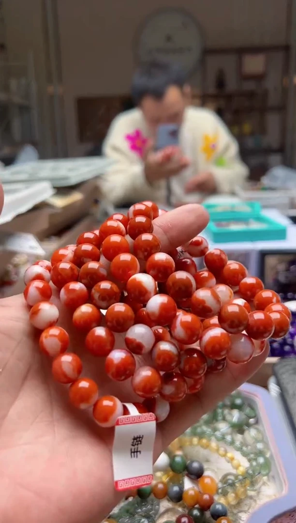未镶嵌手链南红玛瑙川料红白料南红 卡11+  多样性发一