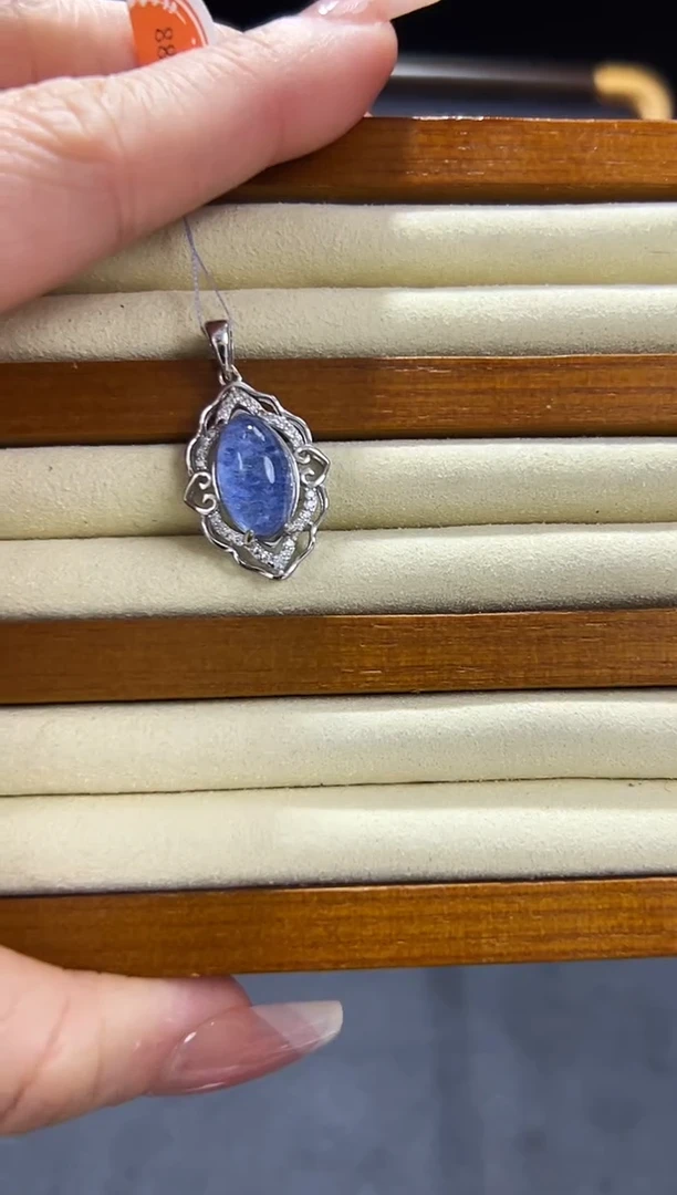 【闪购商品】水晶吊坠(不含链)银S925镶嵌发一（15）