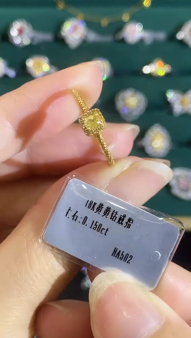 18K金镶嵌戒指钻石005