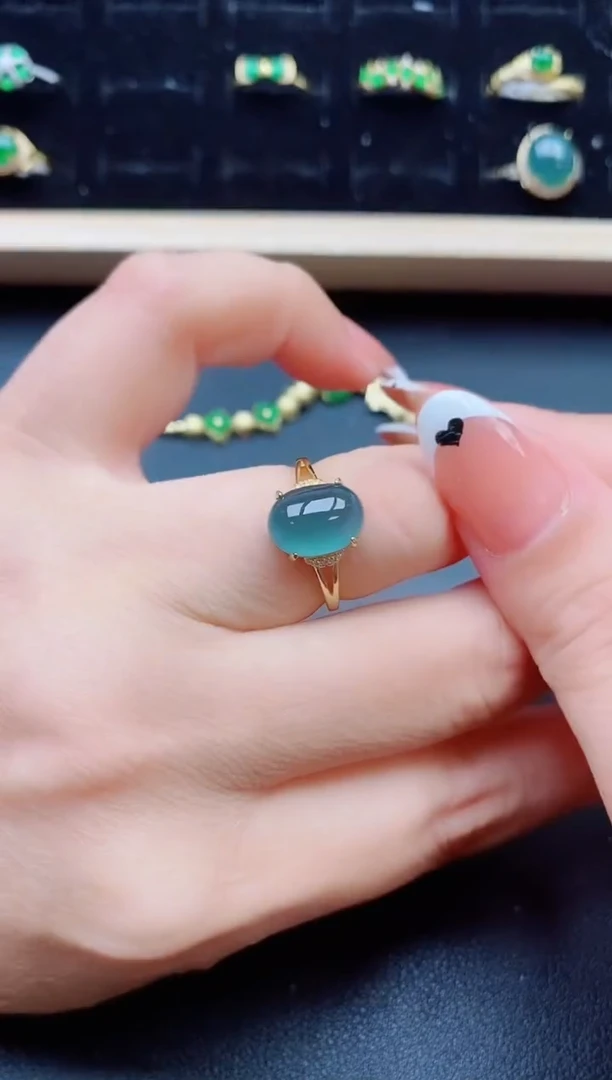 【闪购商品】翡翠银S925镶嵌戒指321321