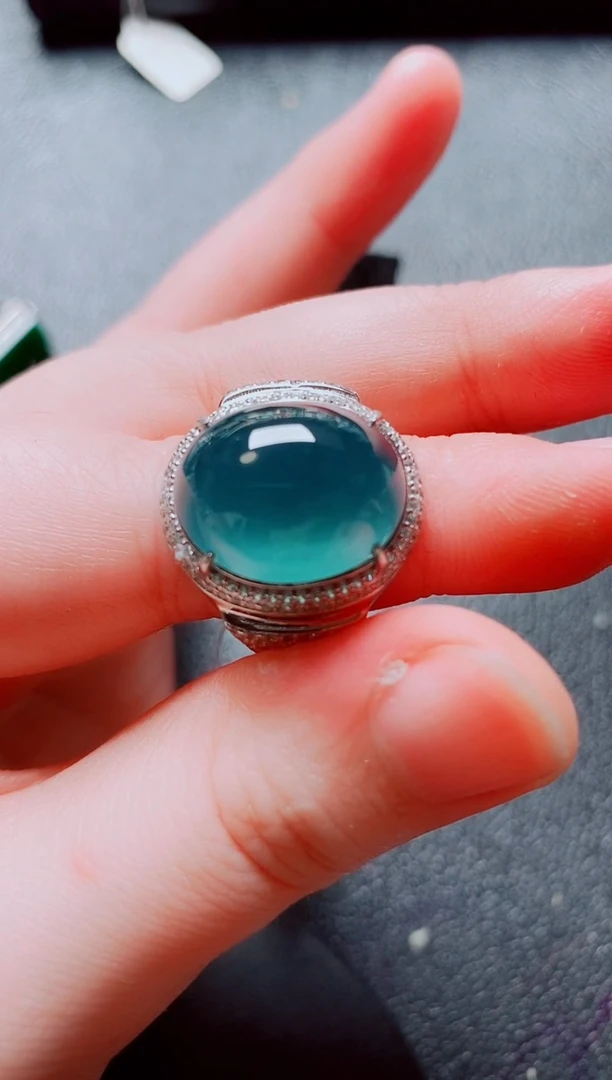 银S925镶嵌戒指翡翠1111