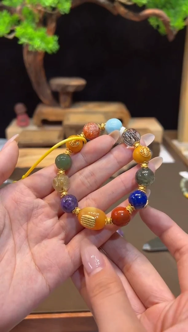 银S925镶嵌琥珀手饰手饰@@E2560