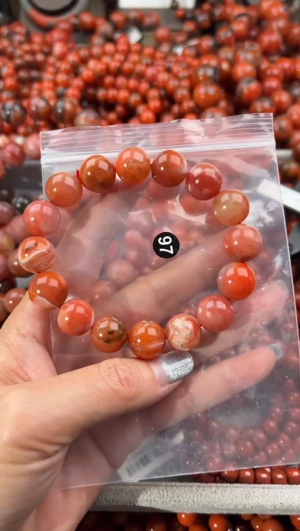 未镶嵌手串南红玛瑙13+