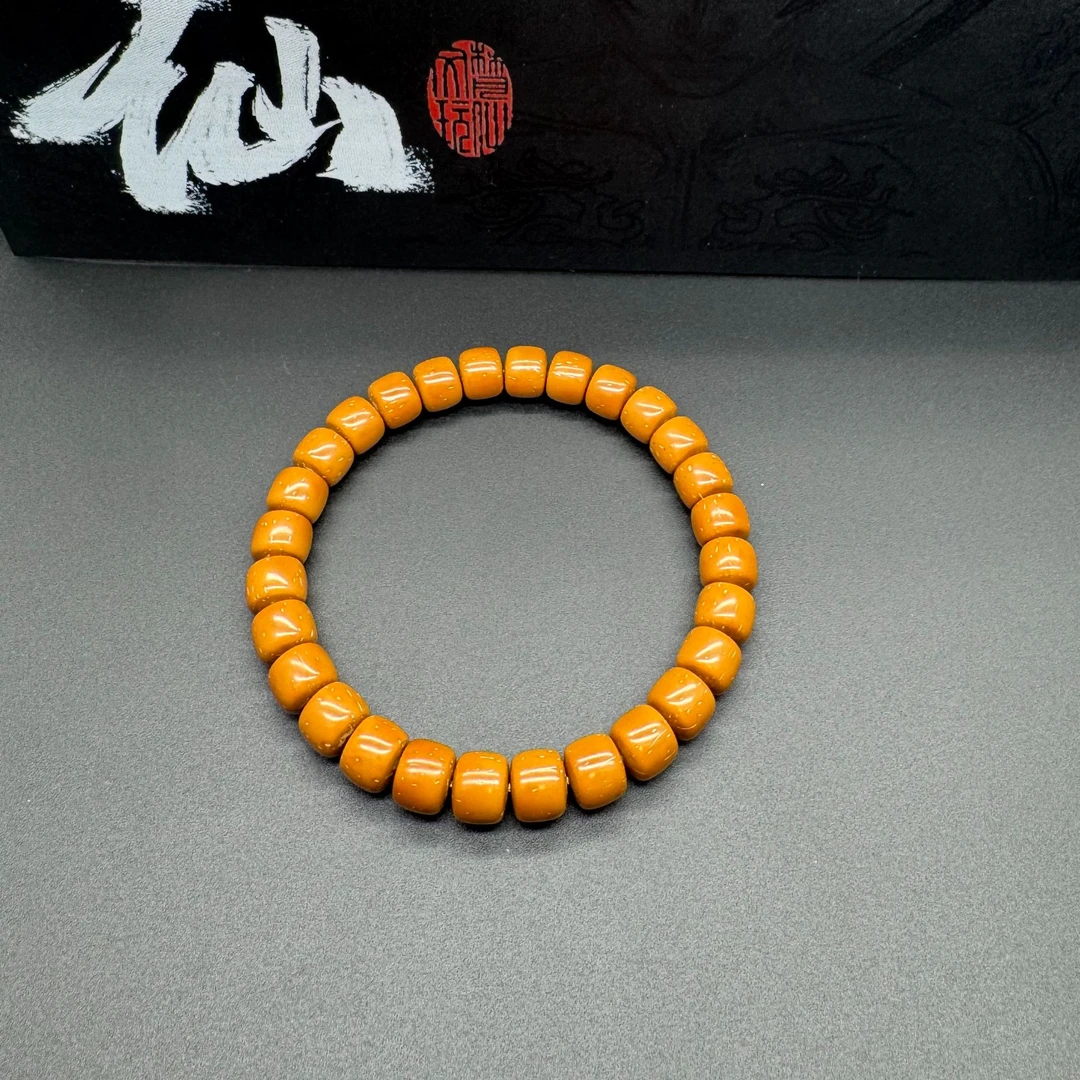 紫金鼠实心肉鼠手串，黄金甲手工实心道珠，9mm小尺寸紫金鼠老型