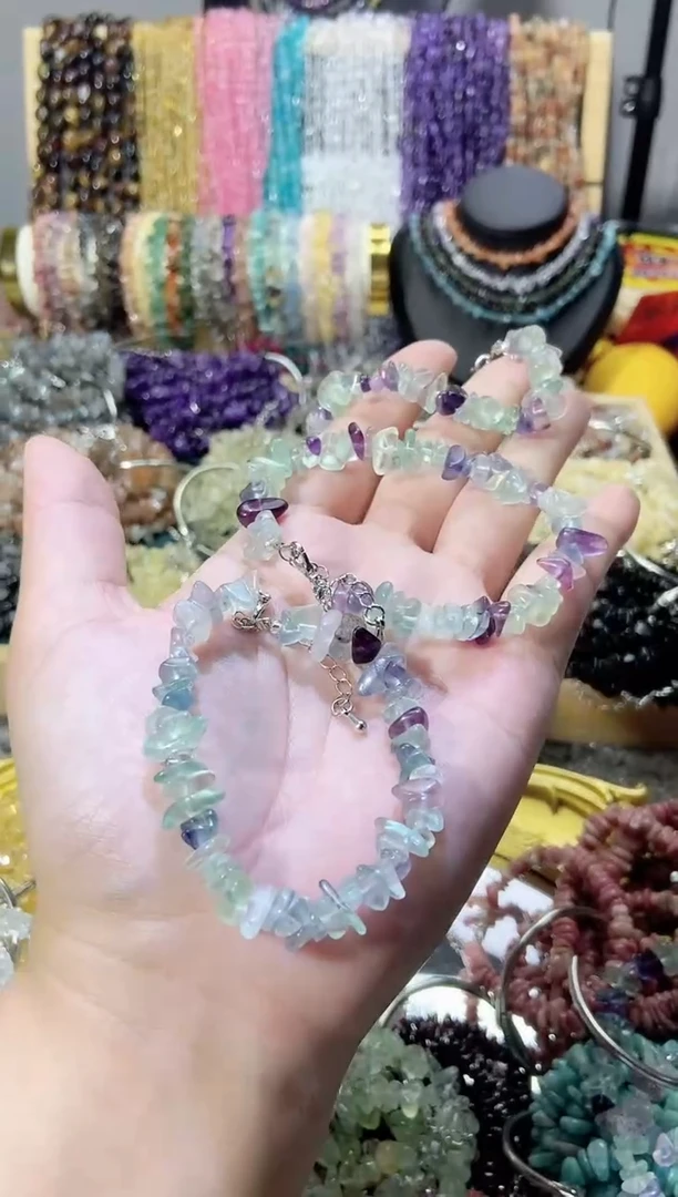 未镶嵌珠宝半成品水晶浅萤手链
