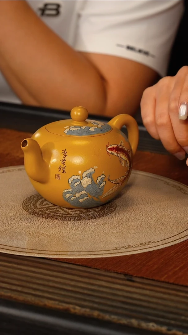 茶壶紫砂宜兴紫砂SZY 黄金朱泥 一粒珠