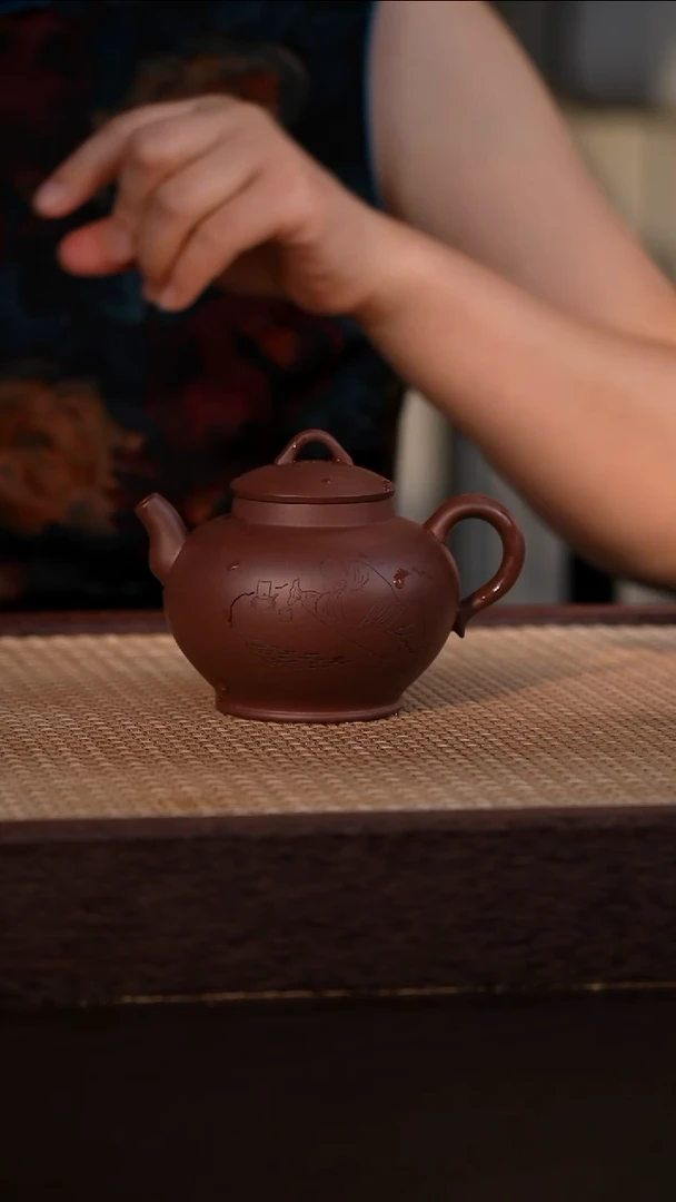 茶壶紫砂紫泥 260cc