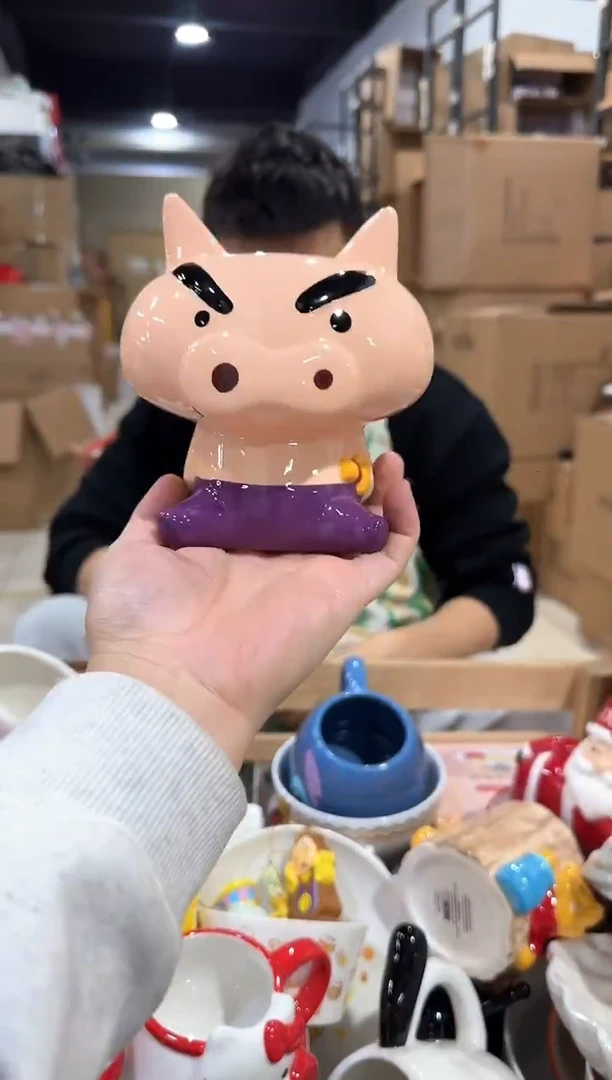 瓷片肥嘟嘟存钱罐