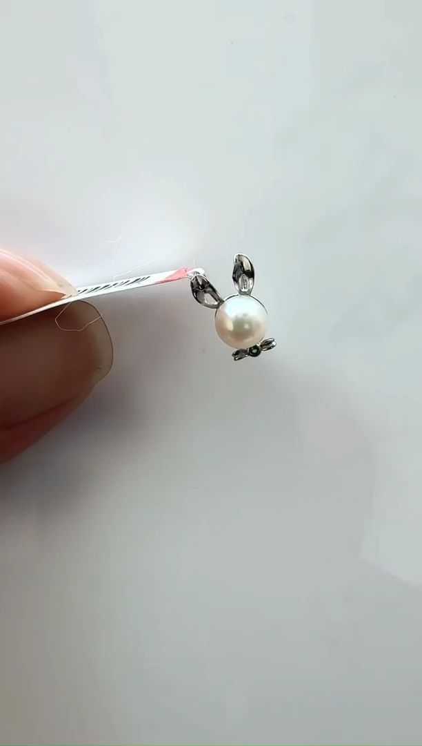 【闪购商品】海水珍珠AQ银S925镶嵌海水珍珠吊坠@@V083