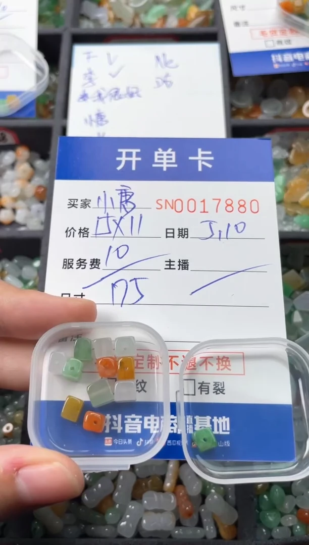 翡翠未镶嵌颈饰00017880