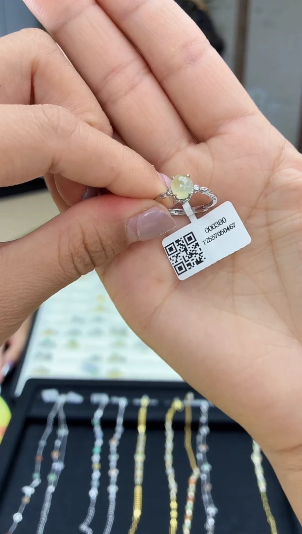 银S925镶嵌戒指翡翠1111111