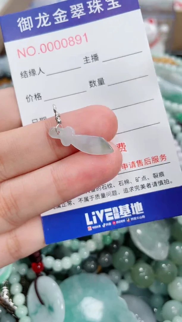 翡翠未镶嵌颈饰004