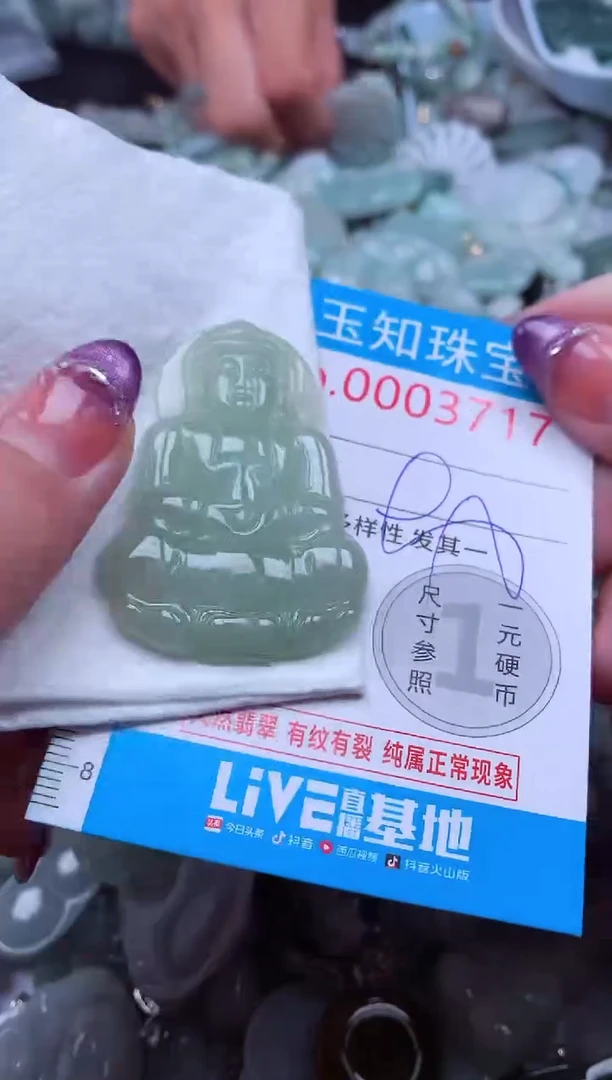 翡翠未镶嵌吊坠(不含链)3717