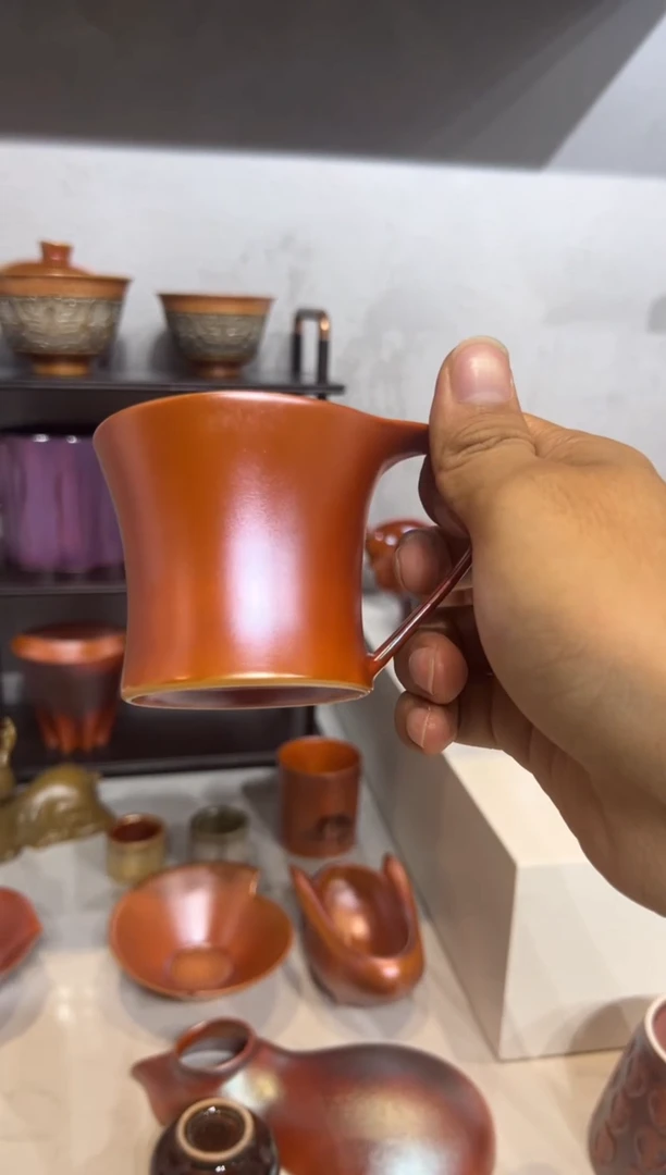 25柴房陶瓷柴烧金玉咖啡杯