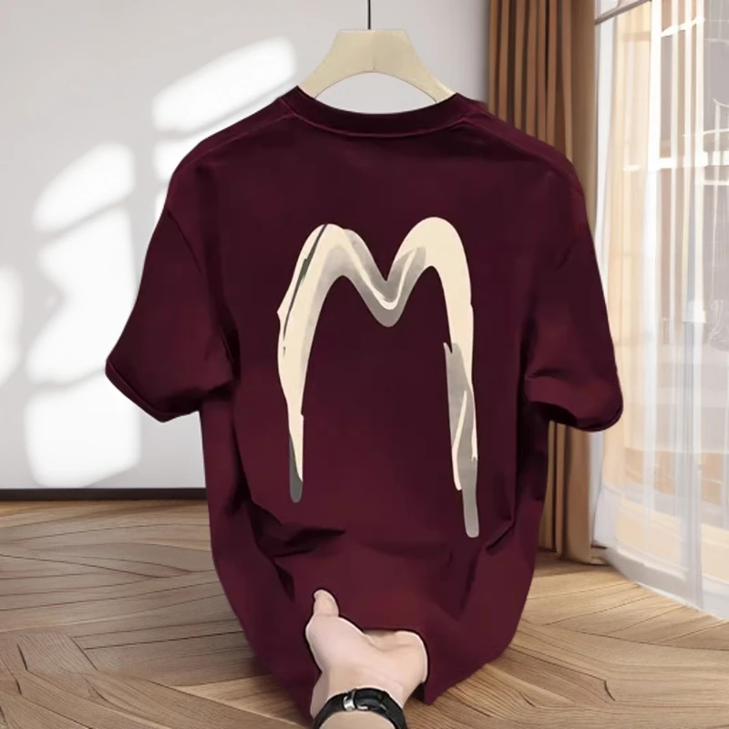 仓石一树男士t恤短袖2025新款夏季ins圆领百搭半袖衫轻奢痞帅男装