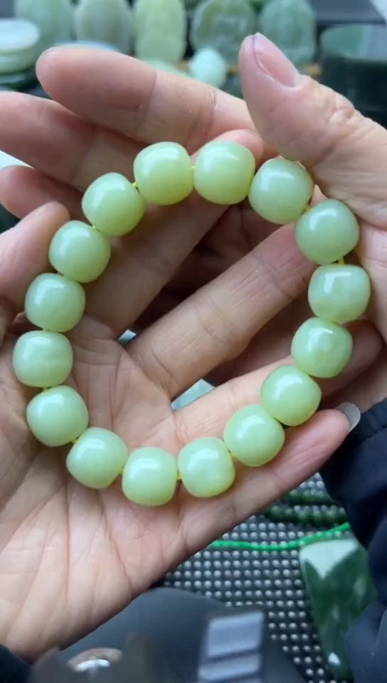 未镶嵌和田玉珠宝半成品手串