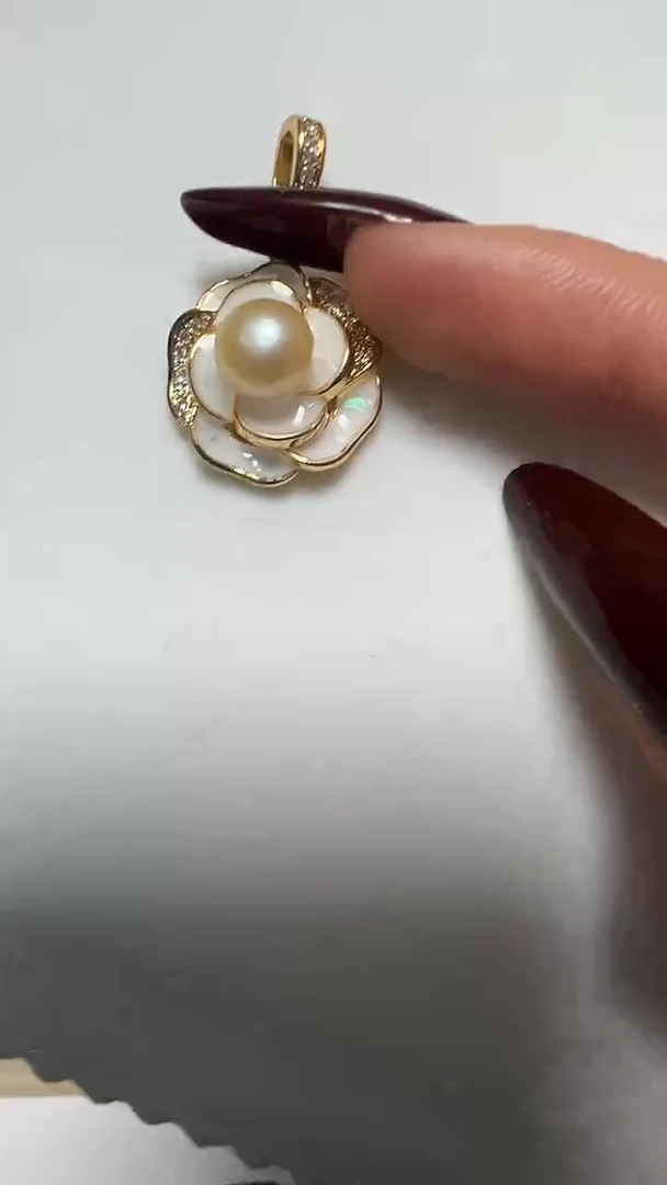 吊坠(不含链)钛钢淡水珍珠永丽珍珠严选