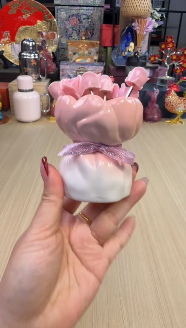 10花束水果叉-粉色