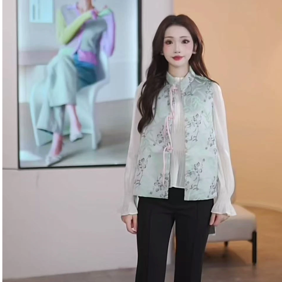 【商场同款】曼德诗国风马甲M418012649-1