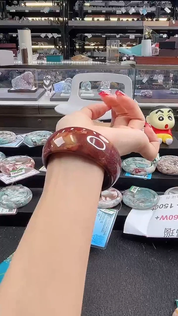 未镶嵌手镯石英质玉圈口（赠品镯心）