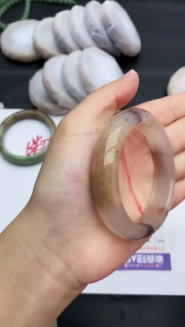 未镶嵌手镯石英质玉186+54/55