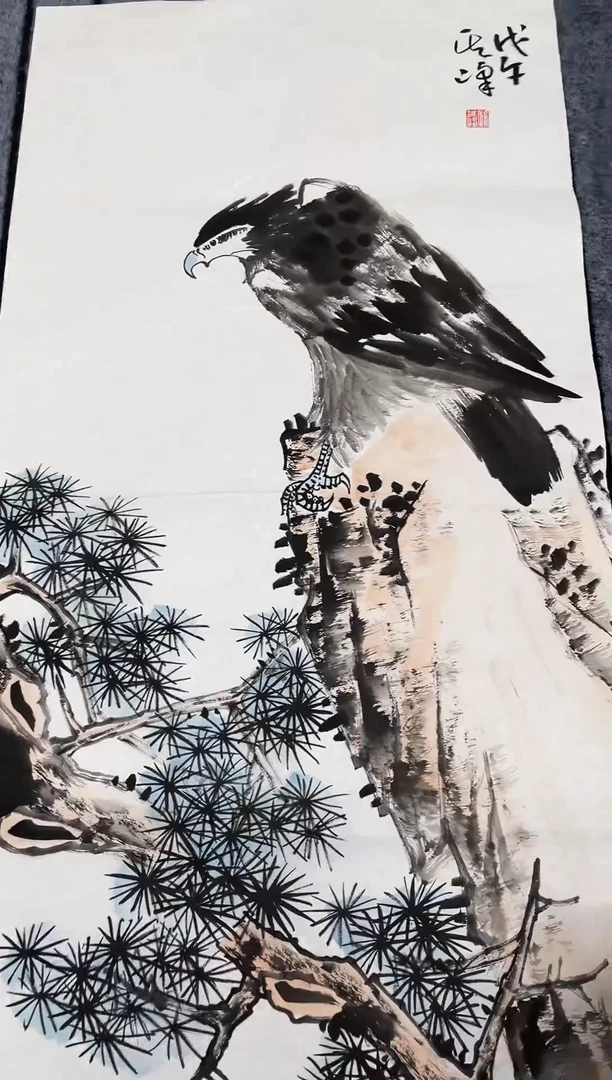 国画精品三尺花鸟