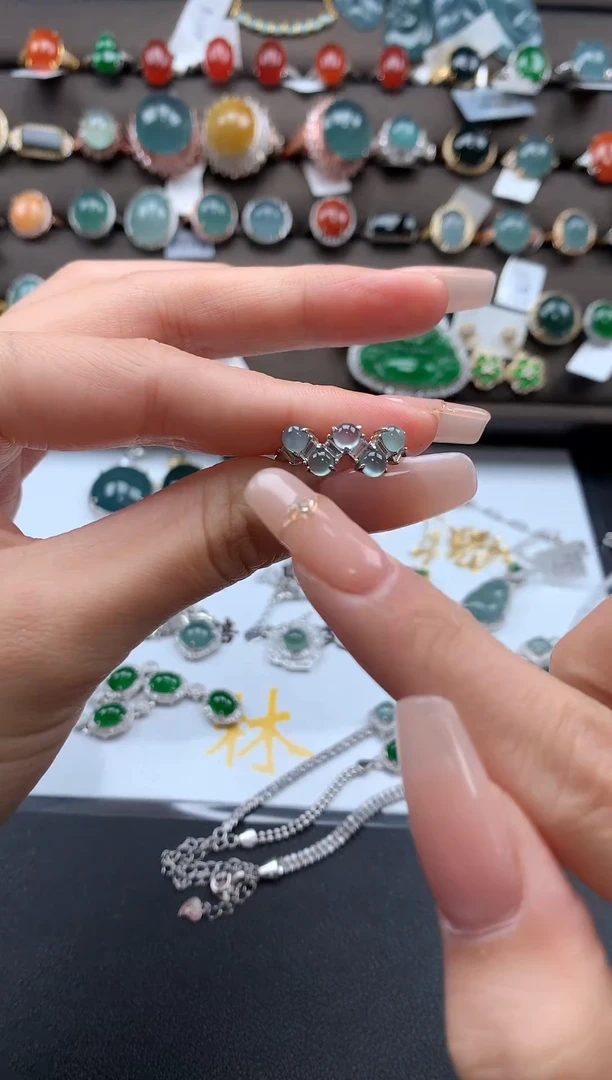 【闪购商品】翡翠戒指银S925镶嵌3123213123